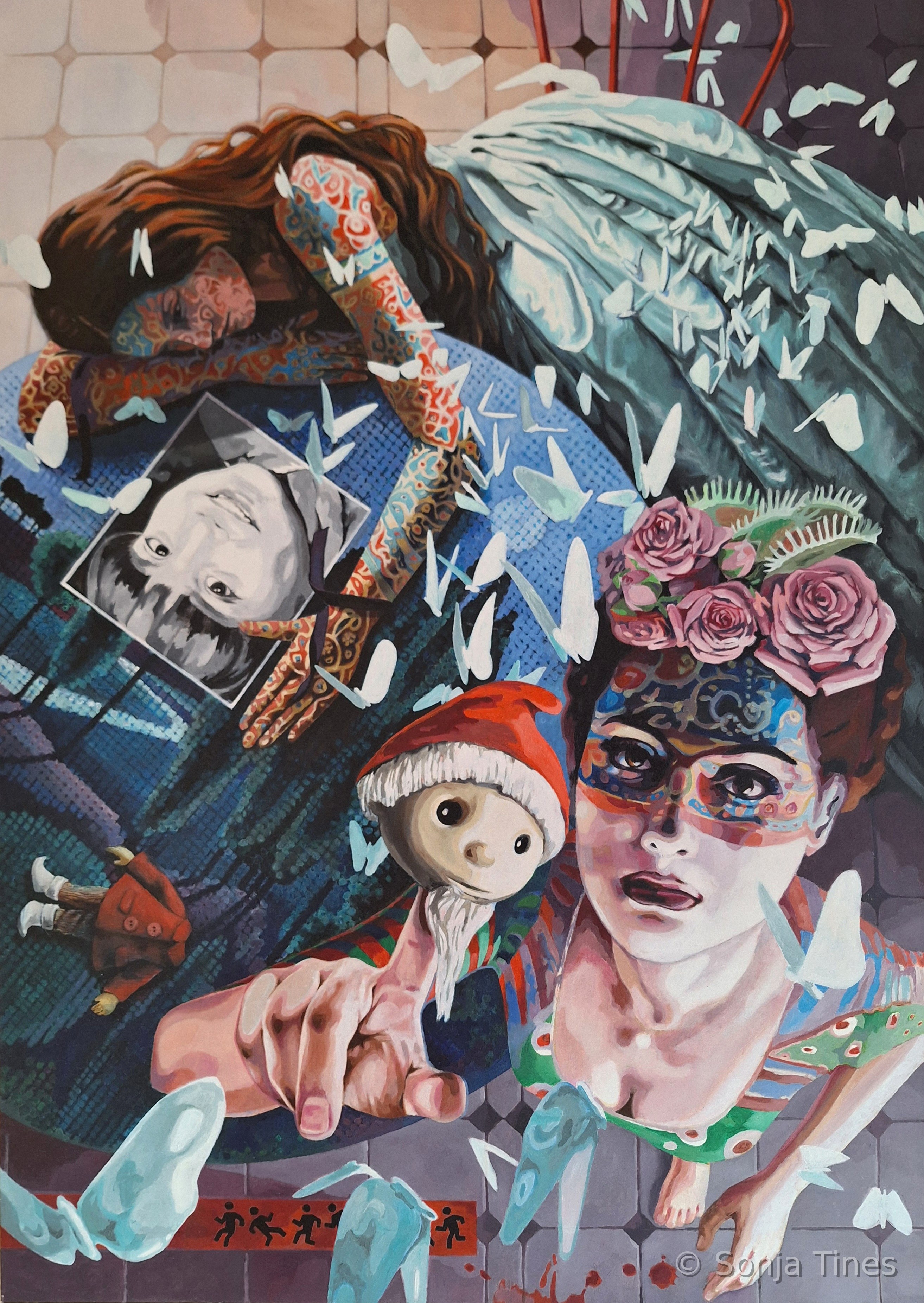 I and me and mine, Gemälde von Sonja Tines