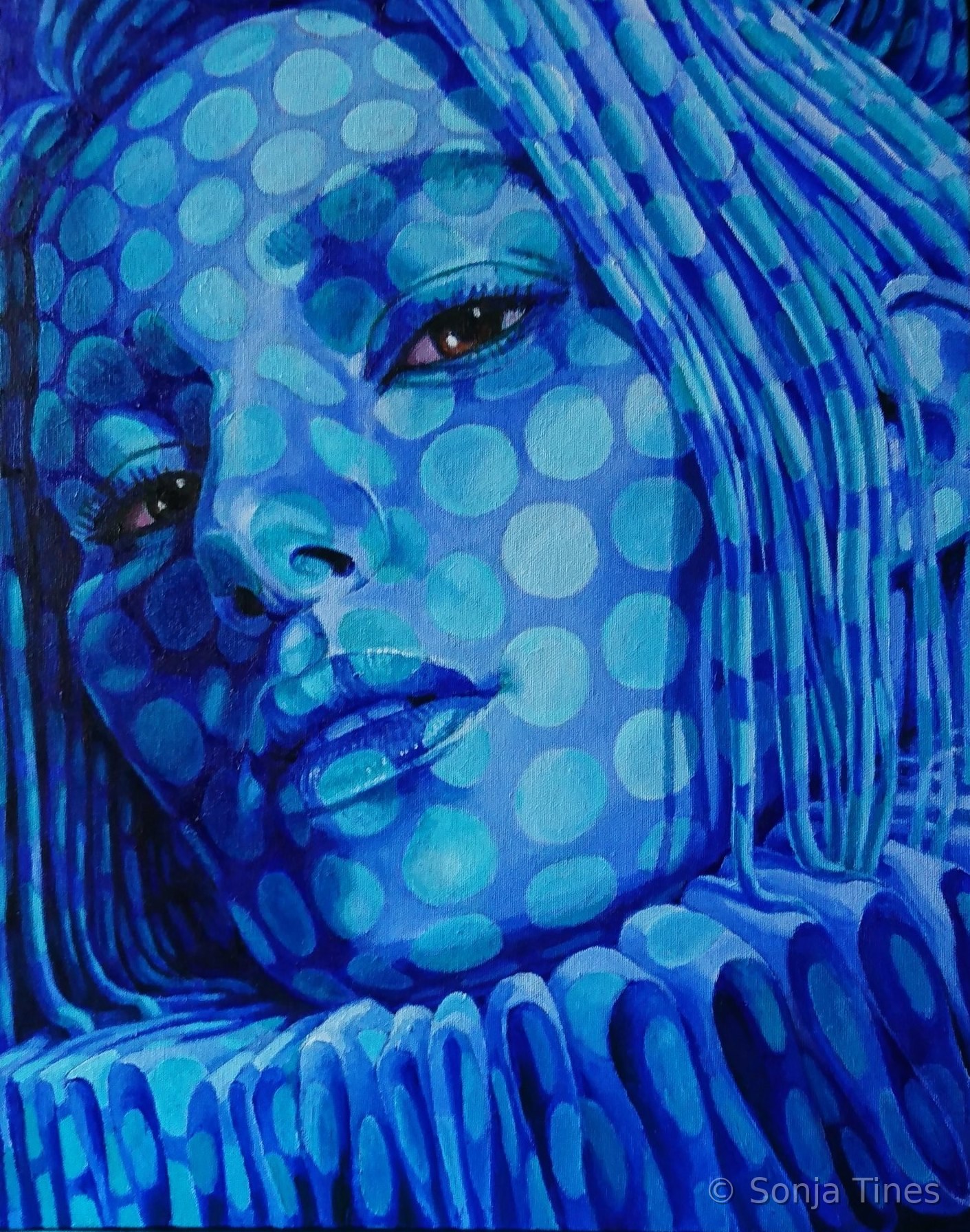 Youniverse me 2, Gemälde von Sonja Tines